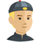 Man With Chinese Cap - Medium Light emoji on Messenger